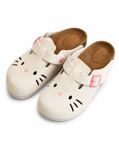 Sanrio Kitty Suede Clogs