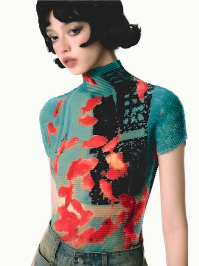 Goldfish Pixel Tee